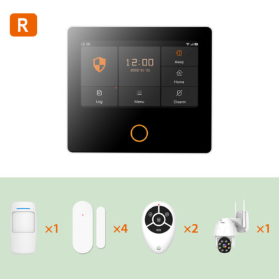 Ostaniot WiFi GSM SecPanel 5 belaidė namų signalizacijos sistema Tuya Smart Life Security įsilaužimo rinkinys IPS jutiklinis ekranas nuo pirštų atspaudų