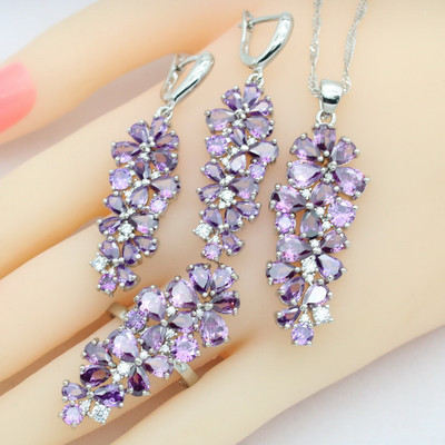 2021 m. nauji kelių spalvų cirkonio aukso spalvos papuošalų rinkiniai moterims, auskarai, karoliai, pakabukai, žiedai, dovanų dėžutė