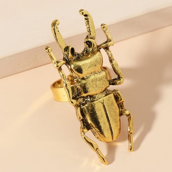 RM032 New Personality Cartoon Insect Beetle Alloy Finger Rings Δημοφιλή αξεσουάρ Χονδρική