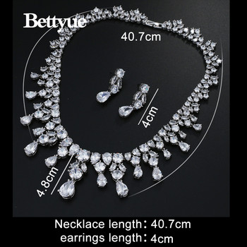 Bettyue Brand Charm Fashion Luxury AAA кубичен циркон Бяло злато Цвят Едро Европа и Америка Стил за жени Сватбени подаръци