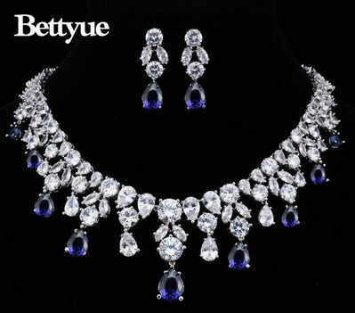 Bettyue Brand Charm Fashion Luxury AAA кубичен циркон Бяло злато Цвят Едро Европа и Америка Стил за жени Сватбени подаръци