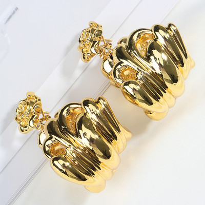 Модни капкови обеци Колие Комплект бижута за африкански Дубай Висулка Комплект бижута със сребърно покритие За жени Луксозен парти аксесоар