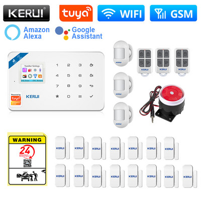 KERUI W181 Tuya Интелигентна алармена система WIFI GSM аларма Home Alexa Smart Life Сензор за движение Детектор Сензор за врата