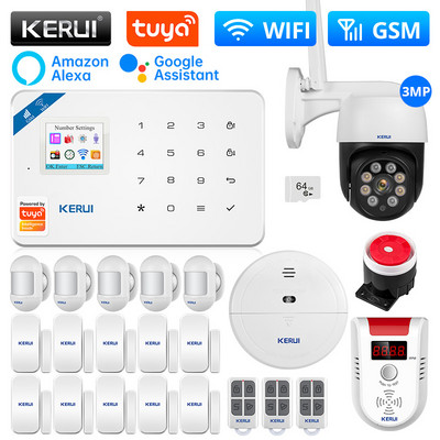 KERUI W181 Tuya pametni alarmni sustav WIFI GSM alarm kućni Alexa Smart Life senzor pokreta detektor senzor vrata