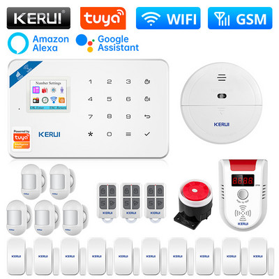 KERUI W181 Tuya pametni alarmni sustav WIFI GSM alarm kućni Alexa Smart Life senzor pokreta detektor senzor vrata