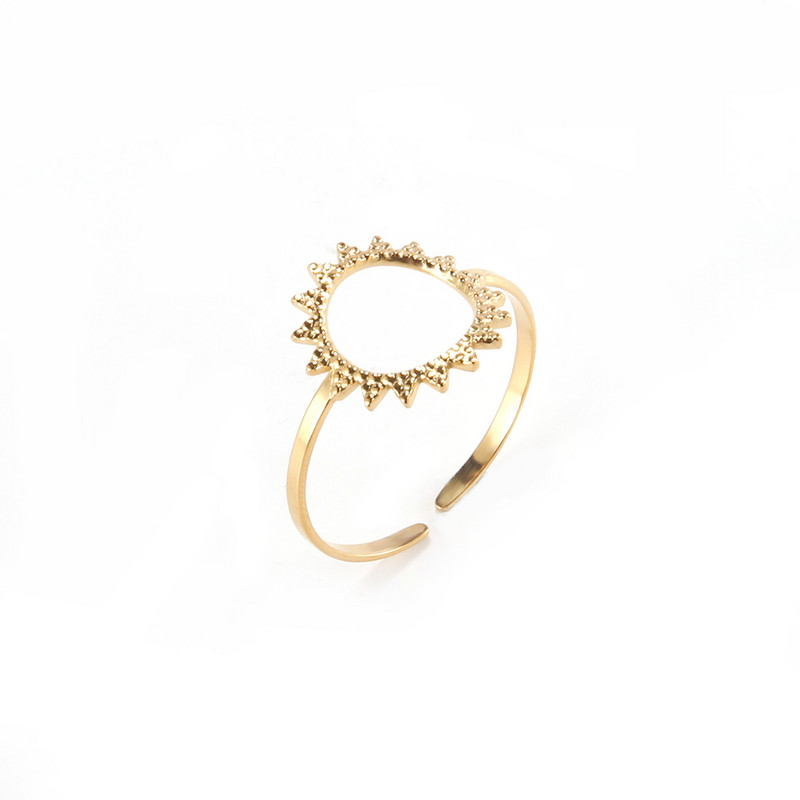 316L nerūdijančio plieno žiedai moterims aukso/sidabro spalvos dizaino dantų profilio sužadėtuvių žiedo papuošalai