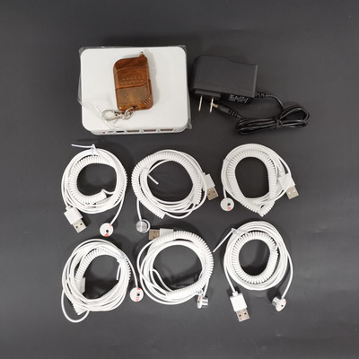 10 prievadų apsaugos nuo vagystės ekrano sistema mobiliosios mažmeninės parduotuvės apsaugos jutikliai, signalai, skirti „iPhone“ / „Huawei“ / „Samsung“ / „Vivo“ / „Oppo“