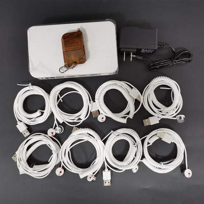 10 prievadų apsaugos nuo vagystės ekrano sistema mobiliosios mažmeninės parduotuvės apsaugos jutikliai, signalai, skirti „iPhone“ / „Huawei“ / „Samsung“ / „Vivo“ / „Oppo“