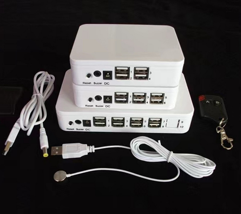 10 prievadų apsaugos nuo vagystės ekrano sistema mobiliosios mažmeninės parduotuvės apsaugos jutikliai, signalai, skirti „iPhone“ / „Huawei“ / „Samsung“ / „Vivo“ / „Oppo“