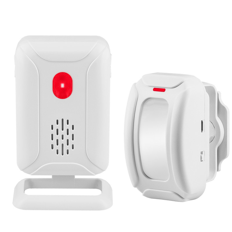 „NineLeaf“ belaidis judesio jutiklis Namų signalizacijos aptikimo infraraudonųjų spindulių pasveikinimo skambutis, skirtas parduotuvės įėjimo parduotuvės namų apsaugai