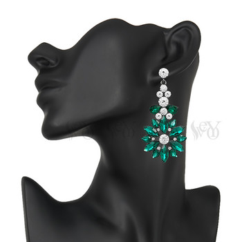 Veyofun Luxury Big Crystal Drop Earrings Wedding Dangle Earrings Κοσμήματα μόδας για γυναίκες Δώρο Χονδρική