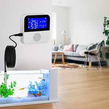 ANGUS Smart Home Wifi Temperature Humidity Sensor Home Assistant Οθόνη LCD 2,9 ιντσών υποστηρίζει εξωτερική γραμμή ανίχνευσης θερμοκρασίας