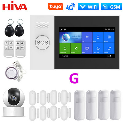 PG107 4G WiFi GSM alarmni sustav za sigurnost doma s IP kamerom PIR senzor Tuya Smar tLife App Control Podrška Google Alexa