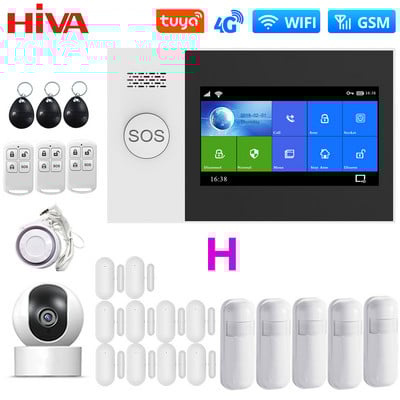 PG107 4G WiFi GSM alarmni sustav za sigurnost doma s IP kamerom PIR senzor Tuya Smar tLife App Control Podrška Google Alexa