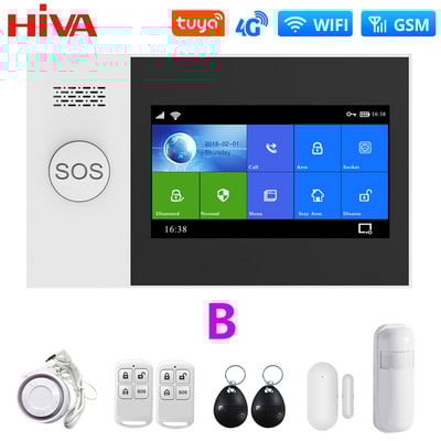 PG107 4G WiFi GSM alarmni sustav za sigurnost doma s IP kamerom PIR senzor Tuya Smar tLife App Control Podrška Google Alexa