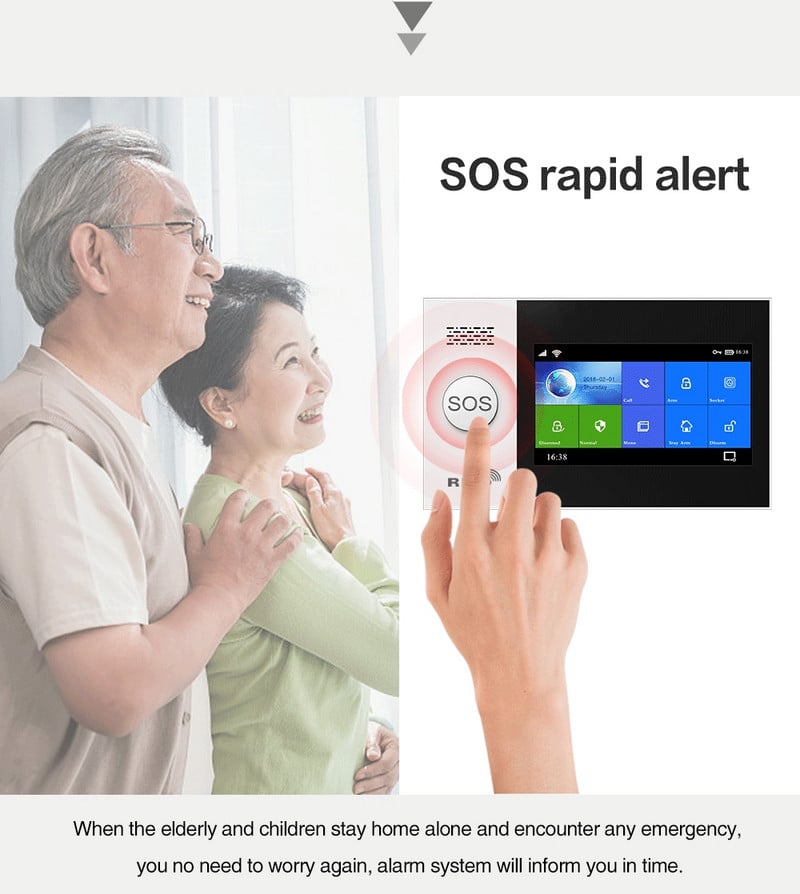 PG107 4G WiFi GSM alarmni sustav za sigurnost doma s IP kamerom PIR senzor Tuya Smar tLife App Control Podrška Google Alexa