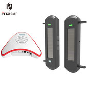 HTZSAFE saules staru sensora piebraucamā ceļa signalizācijas sistēma — 800 metru bezvadu diapazons — 100 metru sensora diapazons — mājas drošības brīdinājumi