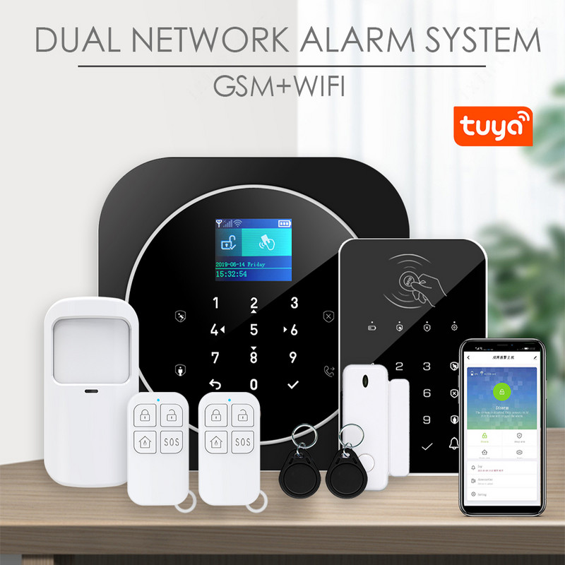 ZONCENT G12 WIFI GSM kućni sigurnosni alarmni sustav Tuya Smart Life Apps Control s 433mhz tipkovnicom Kompatibilan s Alexa Google