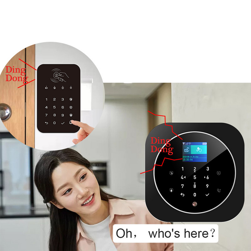 ZONCENT G12 WIFI GSM kućni sigurnosni alarmni sustav Tuya Smart Life Apps Control s 433mhz tipkovnicom Kompatibilan s Alexa Google