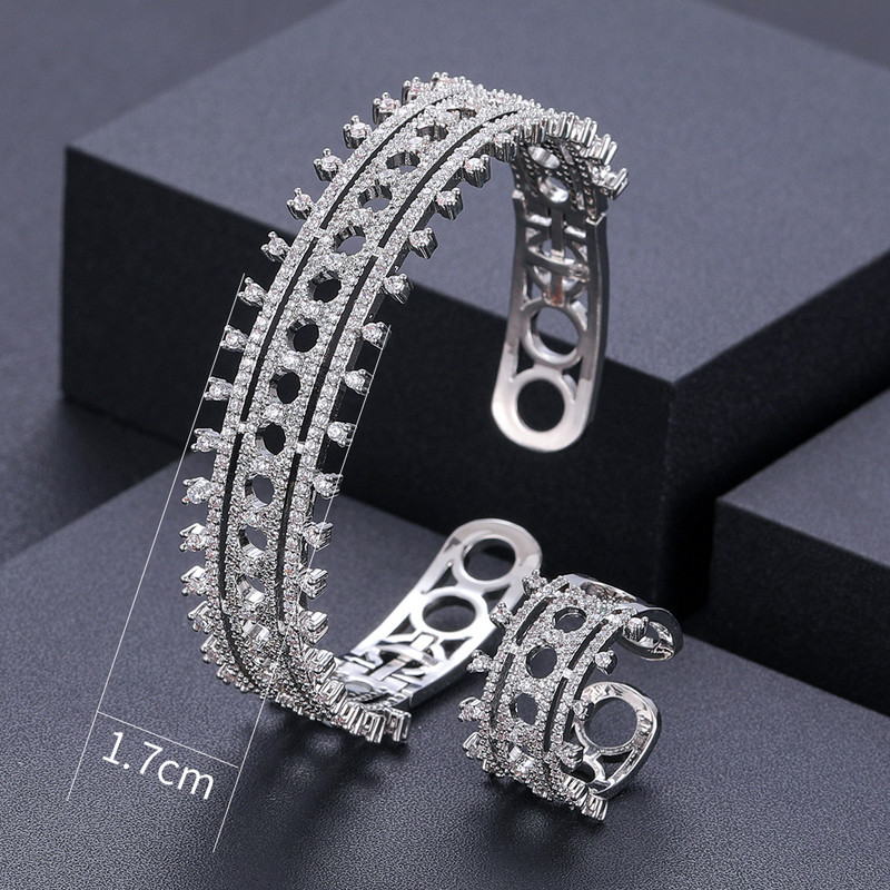 Janekelly2 vnt Vestuvių cirkonio papuošalų rinkiniai moterų vakarėliui, prabangūs Dubajaus Nigerijos krištoliniai vestuvių papuošalų rinkiniai