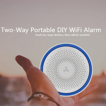 Tuya Alarm Alexa WiFi Smart DIY House Security Alarm with APP Google Home Hub Voice Control P2P LED Light IP Camera Monitoring