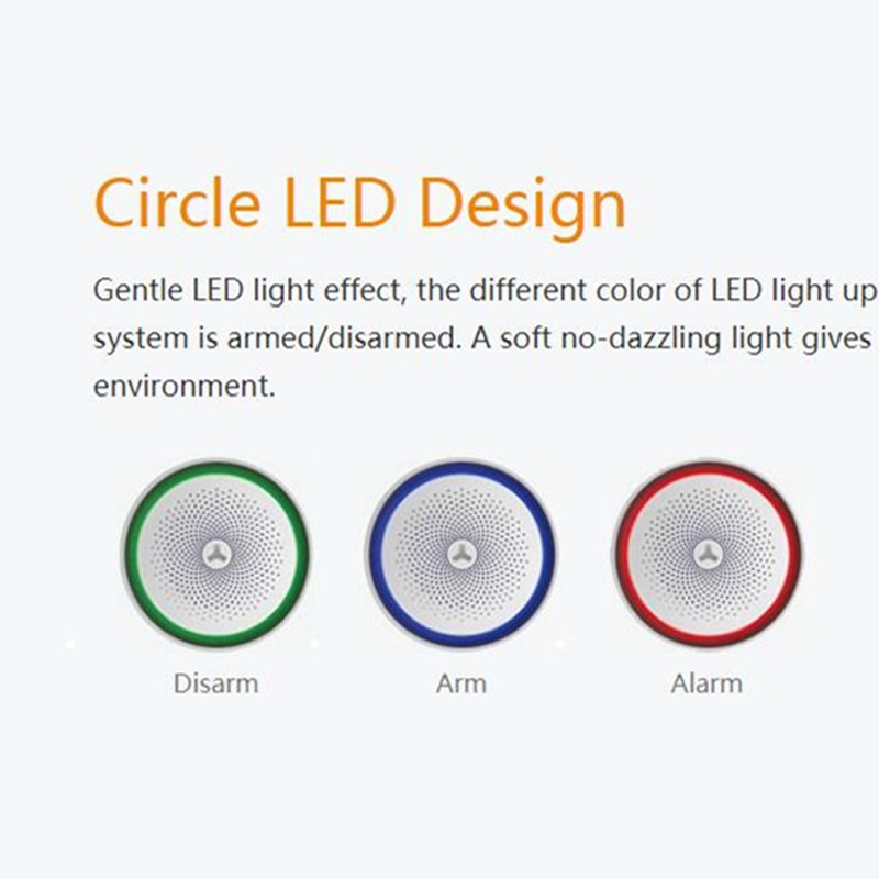 Tuya Alarm Alexa WiFi Smart DIY House apsaugos signalizacija su APP Google Home Hub Balso valdymas P2P LED šviesos IP kameros stebėjimas