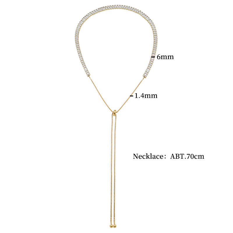 Nerūdijančio plieno prabangus kvadratinis CZ Choker karoliai, reguliuojama krištolo apyrankė moterims, vestuvių sužadėtuvių papuošalų rinkinys, dovana