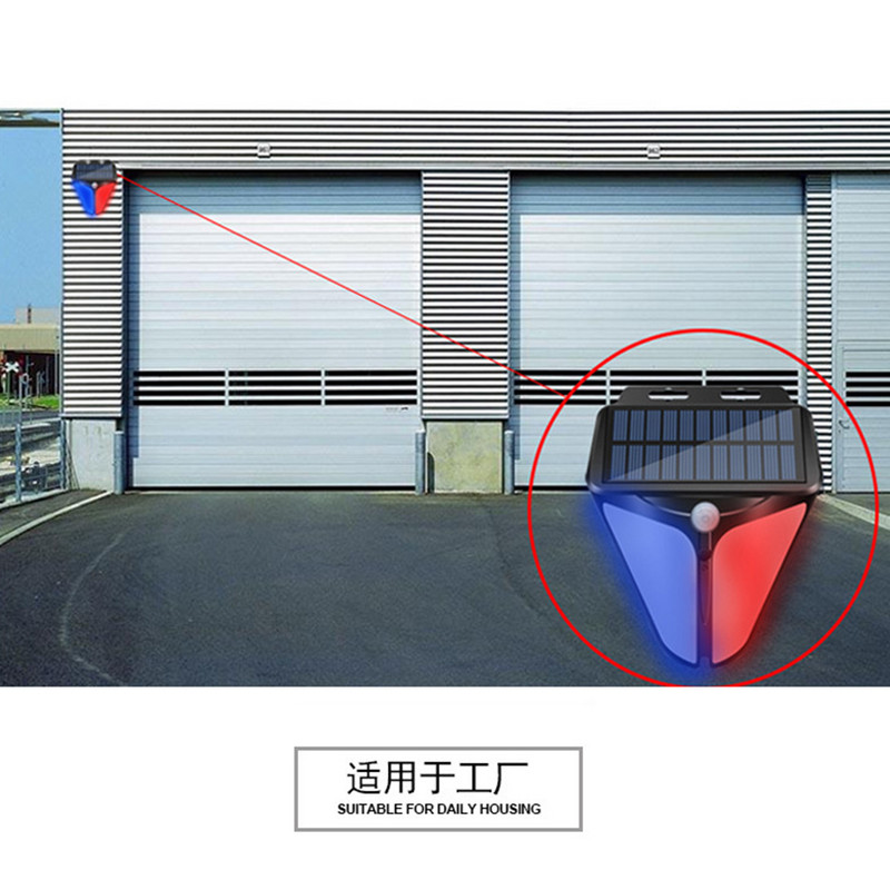 Pagrindinis saulės energijos signalizacijos lempos apsaugos sistemos įspėjamasis indikatorius vagystės blykstės lauko sodo lempos infraraudonųjų spindulių judėjimas