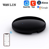 WANLIN Tuya Smart home IR Control Blaster Telecomandă fără fir cu infraroșu Lucrează cu Alexa Google Home Assistant
