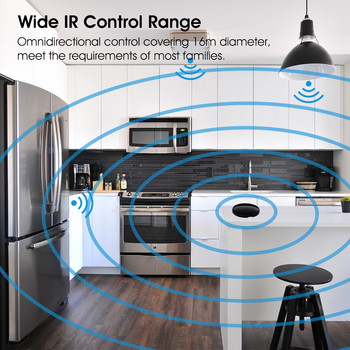 WANLIN Tuya Smart home IR Control Blaster Инфрачервено безжично дистанционно управление Работа с Alexa Google Home Assistant