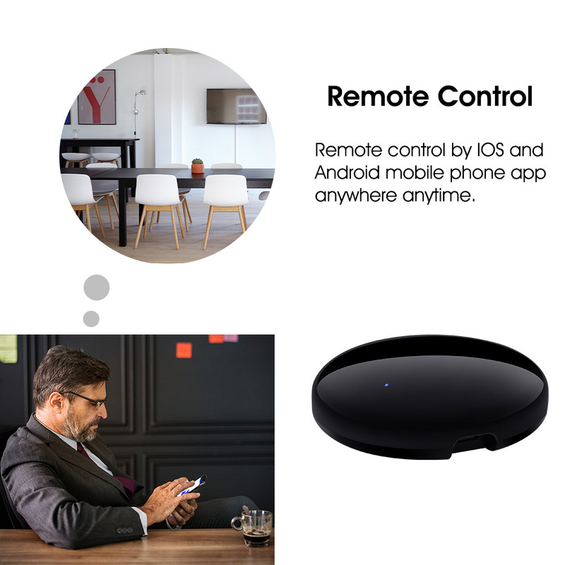 WANLIN Tuya Smart home IR Control Blaster Telecomandă fără fir cu infraroșu Lucrează cu Alexa Google Home Assistant
