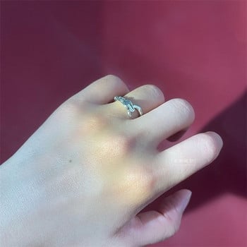 Винтидж пръстен за двойка роза със змия за жена, мъж, сребърен цвят, форма на змия, мъжки женски пръстен, рок готик парти, бижута, подарък