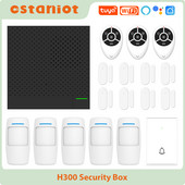 Ostaniot WiFi Smart Security Box Ultra-tanko zvono na vratima 433Mhz Tuya bežični kućni protuprovalni alarmni sustav APP Daljinski upravljač