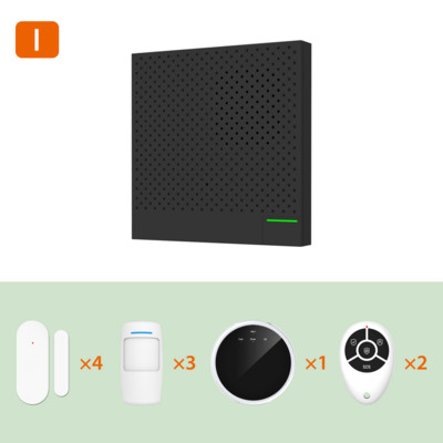 Ostaniot WiFi Smart Security Box Ultra-tanko zvono na vratima 433Mhz Tuya bežični kućni protuprovalni alarmni sustav APP Daljinski upravljač