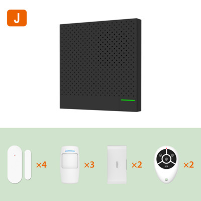 Ostaniot WiFi Smart Security Box Ultra-tanko zvono na vratima 433Mhz Tuya bežični kućni protuprovalni alarmni sustav APP Daljinski upravljač