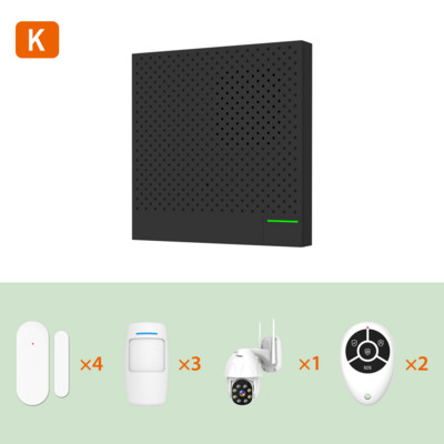 Ostaniot WiFi Smart Security Box Ultra-tanko zvono na vratima 433Mhz Tuya bežični kućni protuprovalni alarmni sustav APP Daljinski upravljač