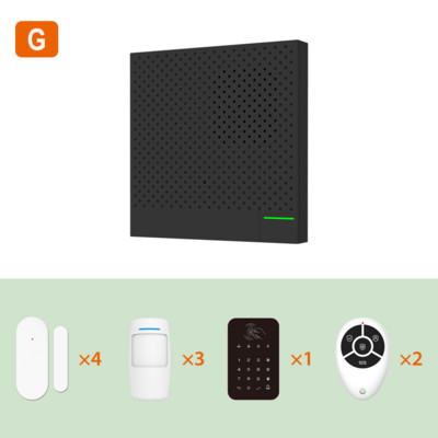 Ostaniot WiFi Smart Security Box Ultra-tanko zvono na vratima 433Mhz Tuya bežični kućni protuprovalni alarmni sustav APP Daljinski upravljač