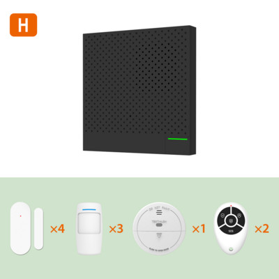 Ostaniot WiFi Smart Security Box Ultra-tanko zvono na vratima 433Mhz Tuya bežični kućni protuprovalni alarmni sustav APP Daljinski upravljač