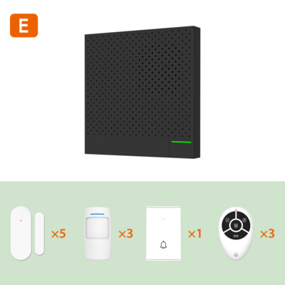 Ostaniot WiFi Smart Security Box Ultra-tanko zvono na vratima 433Mhz Tuya bežični kućni protuprovalni alarmni sustav APP Daljinski upravljač