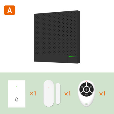 Ostaniot WiFi Smart Security Box Ultra-tanko zvono na vratima 433Mhz Tuya bežični kućni protuprovalni alarmni sustav APP Daljinski upravljač