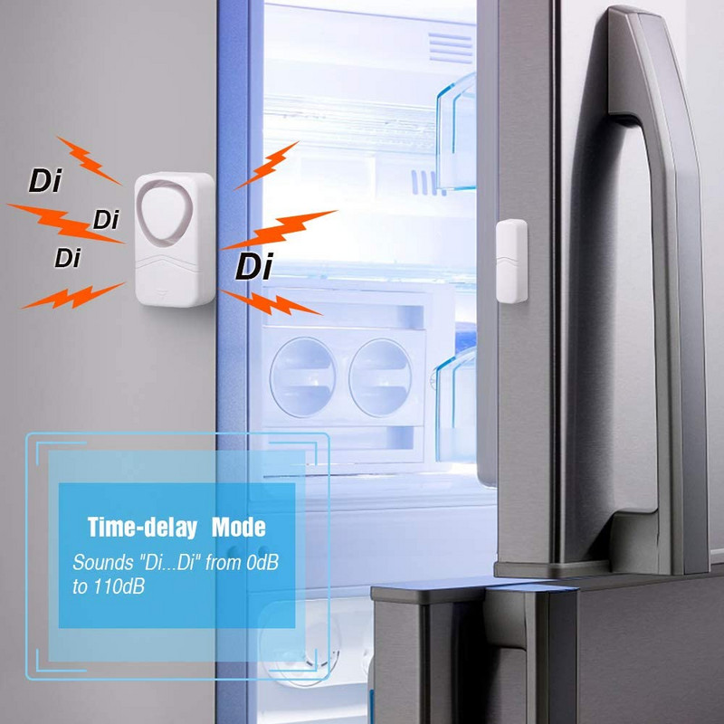 Awapow ukseakna alarmi andurid detektorid sügavkülmikud sulgemise meeldetuletus turvakaitse hoiatus 4 režiimi juhtmevaba ukse sissemurdmisalarm