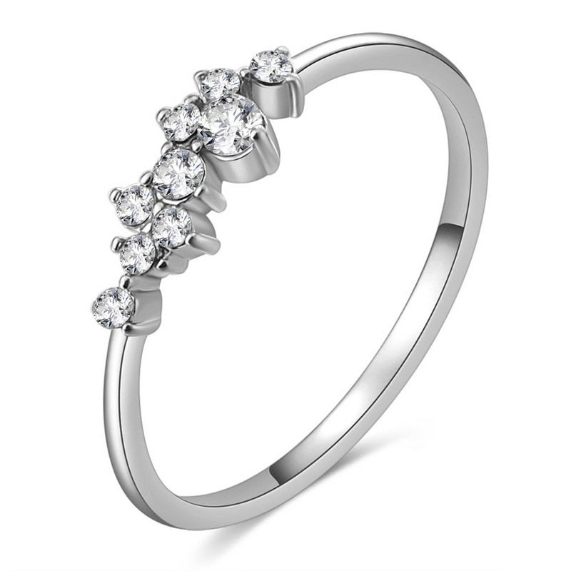 Stilingi madingi moteriški papuošalai žiediniais pirštais Rožinis auksas / Smulkintas / Aukso spalvos Kalnų krištoliniai Opaliniai Žiedai 6/7/8/9 Dydis Karštas Išpardavimas