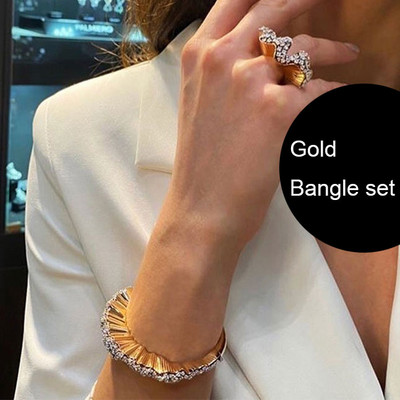 GODKI nauji madingi prabangūs 2 vnt karolių auskarų rinkiniai papuošalų rinkinys moterims vestuvių vakarėliui, pilnai cirkonio Dubajaus vestuvinių papuošalų rinkiniai