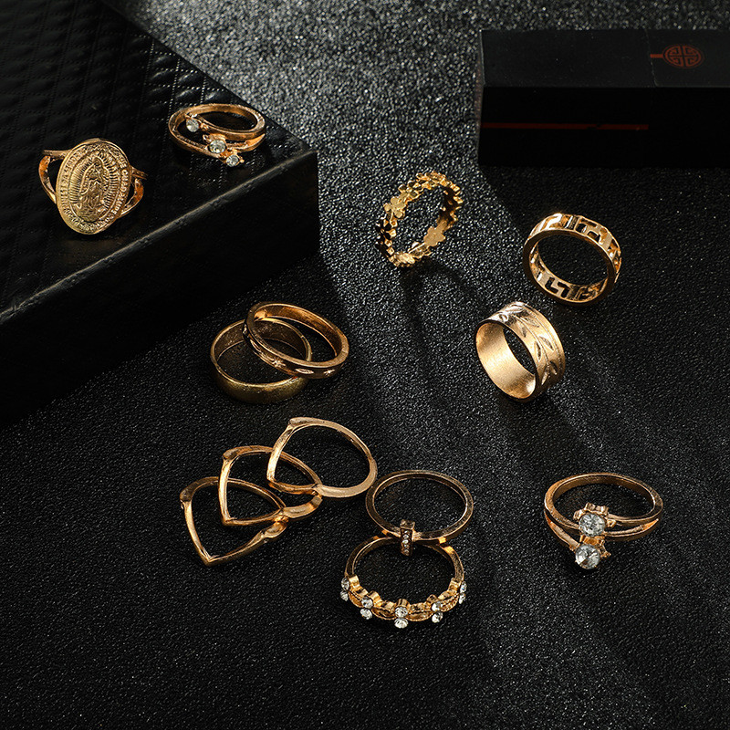 bohemiški derantys žiedai paauksuoti papuošalų rinkiniai titano žiedų aksesuarai moterims Motinos dienai dovanėlė slytherin anillos bague