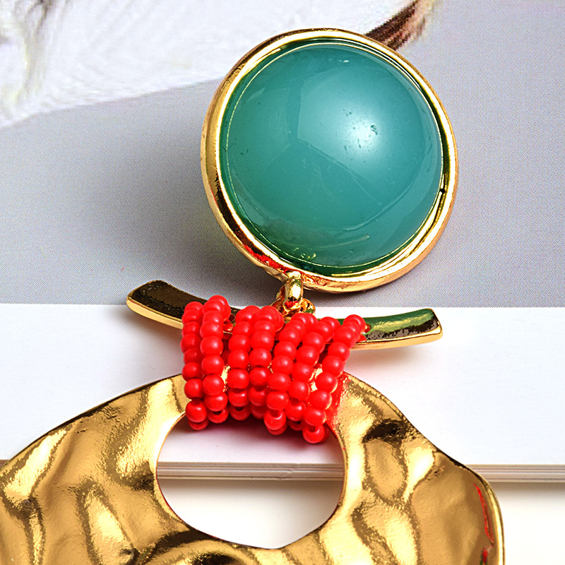 Nauji Aukso spalvos metaliniai netaisyklingi auskarai Aukštos kokybės kabantys auskarai Madingi juvelyriniai aksesuarai moterims