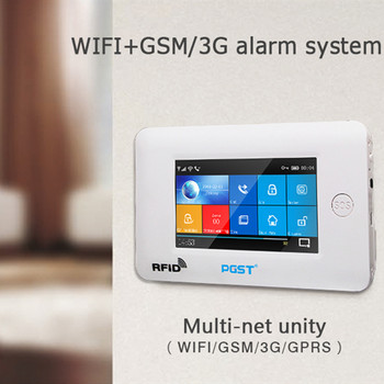 PGST PG-106 433MHz Ασύρματο 3G GSM WIFI GPRS APP Τηλεχειριστήριο RFID PIR Έξυπνα συστήματα συναγερμού ασφαλείας σπιτιού για IOS και Android