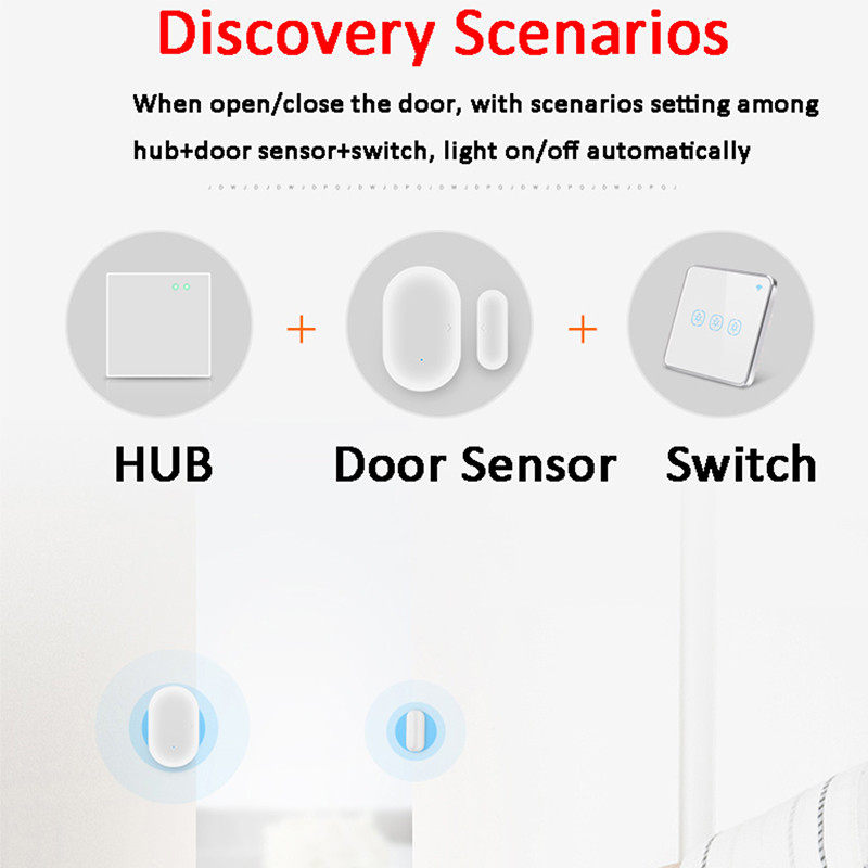 Tuya Smart Home Automation ZigBee Gateway ir serijos jutiklis veikia su Smart Life daugiafunkciniu šliuzu