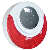 „Focus Wireless MD-214R“ vidinės sirenos signalizacija su 100 dB dideliais garsais blykstelėjusi blykstės sirena kelia pavojų atsarginei ličio baterijai