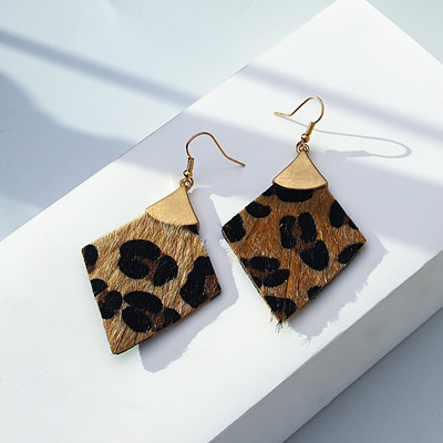 AENSOA Cercei cu picătură de coajă de abalone, vintage, mari, lungi, geometrici, pentru femei, cu pandantiv cu rombi, cercei cu cârlig de metal, bijuterii neobișnuite