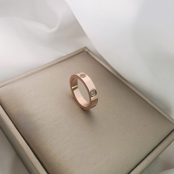 2021 Καυτά κρυστάλλινα δαχτυλίδια από ανοξείδωτο ατσάλι για γυναίκες Μόδα Titanium Bague Femme Δαχτυλίδι αρραβώνων Lover Πολυτελή κοσμήματα